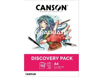 Canson Graduate Discovery Pack Manga, A4, 10 listov