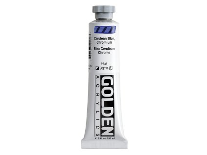 Akrylová barva Golden Heavy Body - 1050 Cerulean Blue Chromium