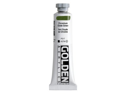Akrylová barva Golden Heavy Body - 1060 Chromium Oxide Green