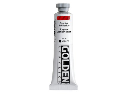 Akrylová barva Golden Heavy Body - 1100 Cadmium Red Medium
