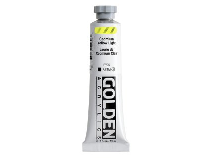 Akrylová barva Golden Heavy Body - 1120 Cadmium Yellow Light (Objem 59 ml)