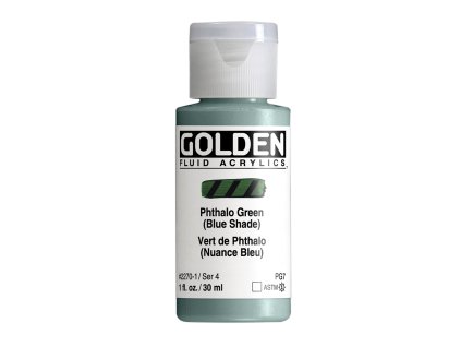 Akrylová farba Golden Fluid - 2270 Phthalo Green (Blue Shade)