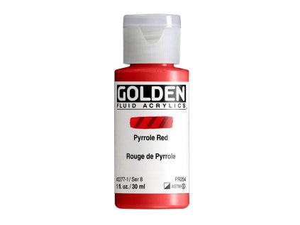 Akrylová farba Golden Fluid - 2277 Pyrrole Red
