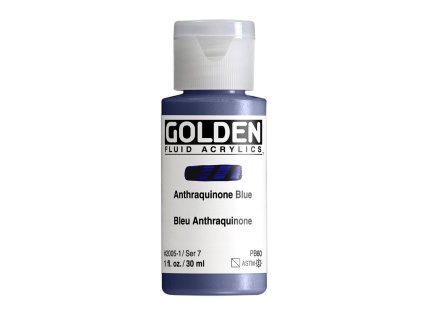 Akrylová barva Golden Fluid - 2005 Anthraquinone Blue (Objem 30 ml)