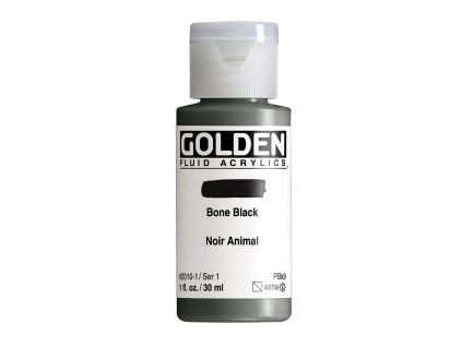 Akrylová barva Golden Fluid - 2010 Bone Black