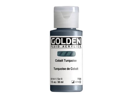 Akrylová farba Golden Fluid - 2144 Cobalt Turquoise