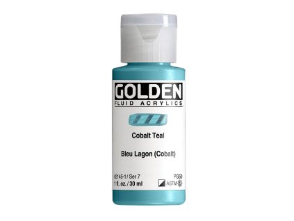 Akrylová barva Golden Fluid - 2145 Cobalt Teal (Objem 30 ml)