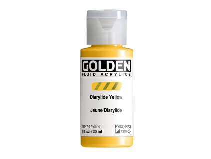 Akrylová barva Golden Fluid - 2147 Diarylide Yellow (Objem 30 ml)