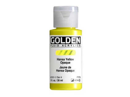 Akrylová barva Golden Fluid - 2191 Hansa Yellow Opaque (Objem 30 ml)