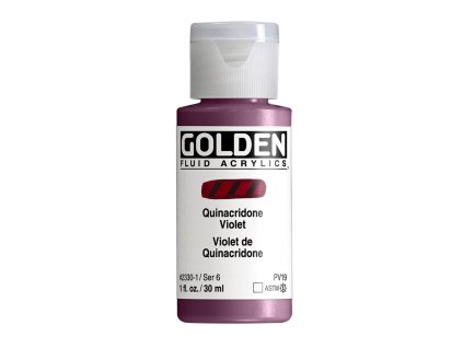 Akrylová barva Golden Fluid - 2330 Quinacridone Violet (Objem 30 ml)