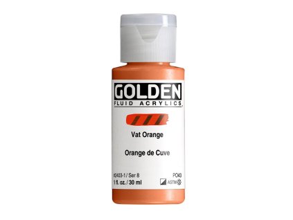 Akrylová barva Golden Fluid - 2403 Vat Orange