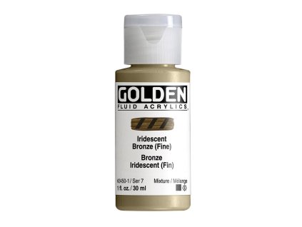 Akrylová barva Golden Fluid - 2450 Iridescent Bronze (Fine)