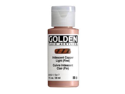 Akrylová barva Golden Fluid - 2452 Iridescent Copper Light (Objem 30 ml)