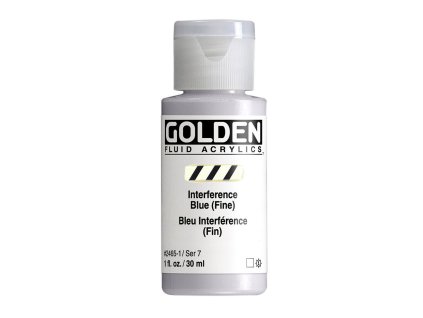 Akrylová barva Golden Fluid - 2465 Interference Blue (Fine) (Objem 30 ml)