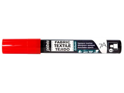 Fix na textil Pébéo 7A Markers Opaque 4 mm - 04 Red