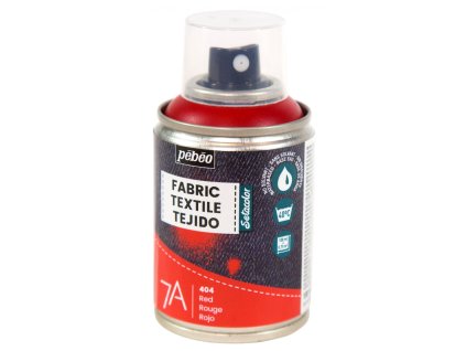 38523 barva na textil ve spreji pebeo 7a 100 ml 04 red