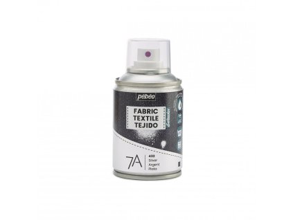 Barva na textil ve spreji Pébéo 7A 100 ml - 32 Silver