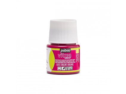 Vypalovací barva na sklo Pébéo Vitrea 160 45 ml - 21 Vivid Pink