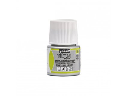 Vypalovací barva na sklo Pébéo Vitrea 160 45 ml - 66 Shimmer Silver
