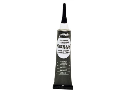 39717 konturovaci barva na porcelan pebeo 150 20 ml 06 anthracite black