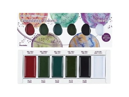 Sada akvarelových barev Gansai Tambi Granulating Colours n.2 5 ks