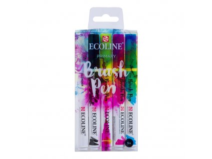 Sada Brush Pen Ecoline 5 ks - Základní odstíny