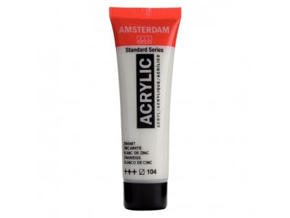 Akrylová barva Amsterdam Standard - 104 Zinc white