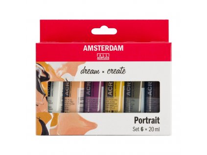 Sada akrylů Amsterdam Standard Portrait 6x20ml