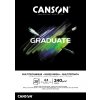 Canson Graduate Mixed Media Skicák černý v lepené vazbě A4, 240g, 20 listů