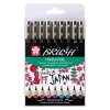 Sakura Pigma Brush Sada 9 ks barevných brush penů