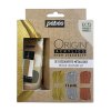 Sada akrylových barev Pébéo Origin Acrylics metalické odstíny 3 x 60 ml