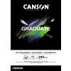 Canson Graduate Mixed Media Skicák černý v lepené vazbě A3, 240g, 20 listů