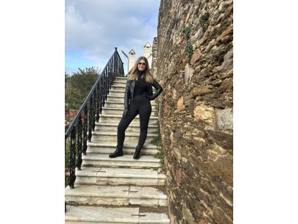 Dívčí legíny z elastického Termo úpletu