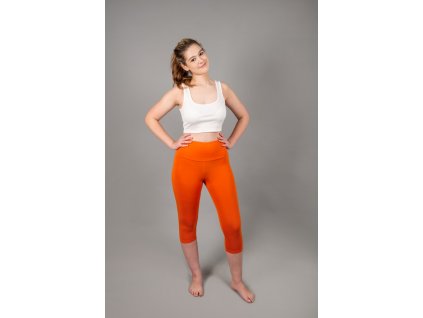 Legíny do sedla v 3/4 délce jednobarevné