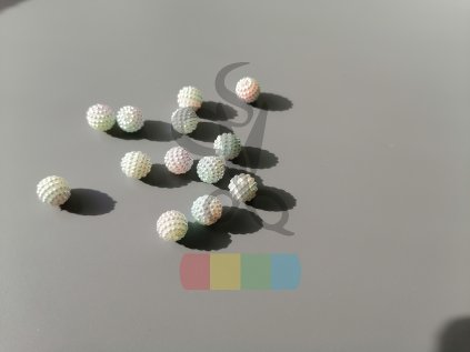 korálky 10 mm barevné - více barev - 5 ks