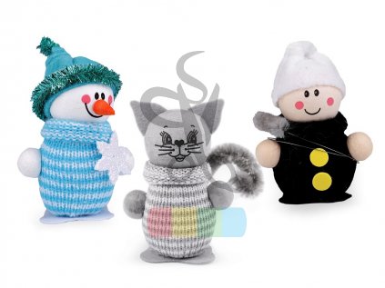 jehelníček - sněhulák,kominík,kočka
