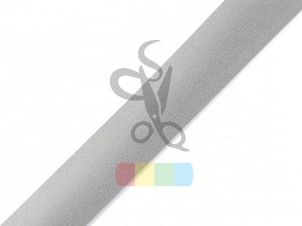 reflexní nažehlovací páska - šíře 20 mm - světle šedá
