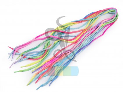 oděvní šnůra s koncovkami, 120 cm - multicolor