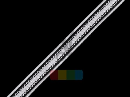 ramínková ozdobná pruženka, 13 mm - více barev