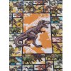 teplákovina - panel - 40 x 53  cm - dinosaurus