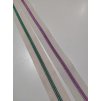 zip spirálový v metráži - 5 mm - krémový s barevnou spirálou, délka 1 m