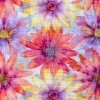 [S1794R 3681] [S1794R] Double Gauze Crinkled Digital Printed All in Bloom (Design A)