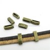 návlek-srdíčka pro plochý pásek 10 mm - bronz
