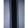 polypropylenový popruh 3 cm - černý s reflexními pruhy