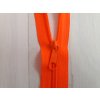 jezdec k metrážovému spirálovému zipu 5 mm - neon oranžová