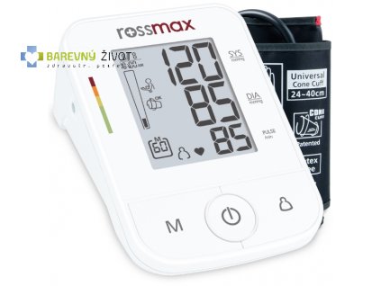 Tlakoměr Rossmax X3 s indikátorem hypertenze