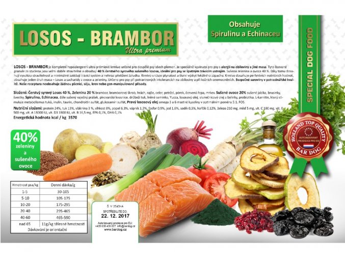 Bardog - losos a brambor 12 kg