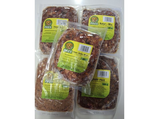 Hovězí komplet s lososem a zeleninou 1kg - BARF Komplett