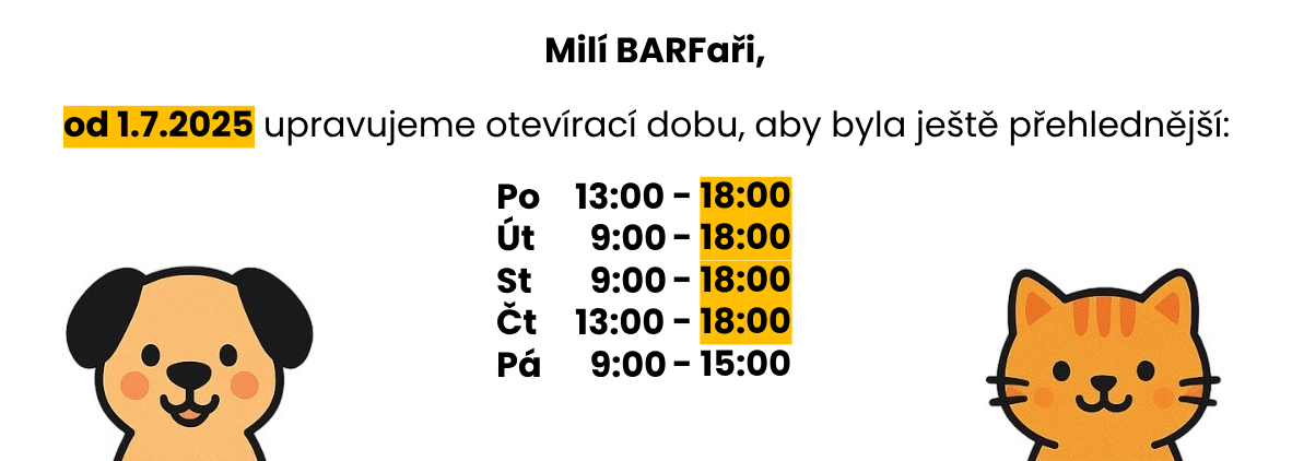Letní otevírací doba