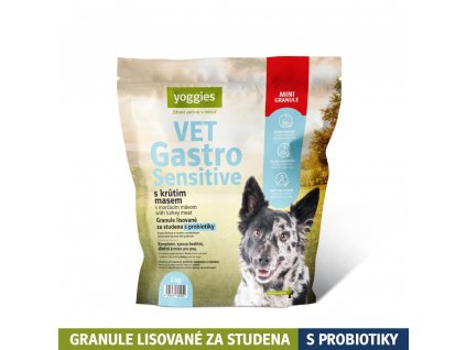 2kg yoggies vet gastro sensitive s krutim masem minigranule lisovane za studena s probiotiky